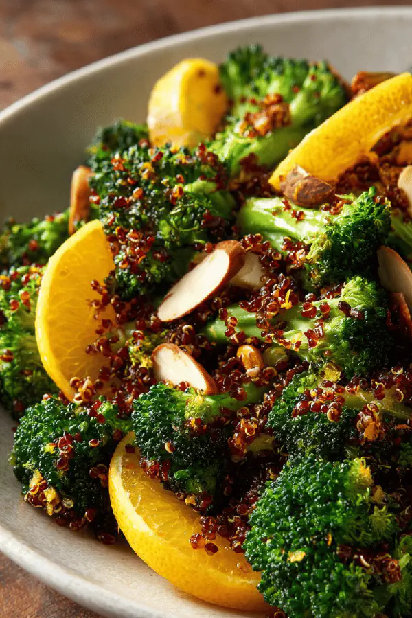 Warm Broccoli Blood Orange Salad