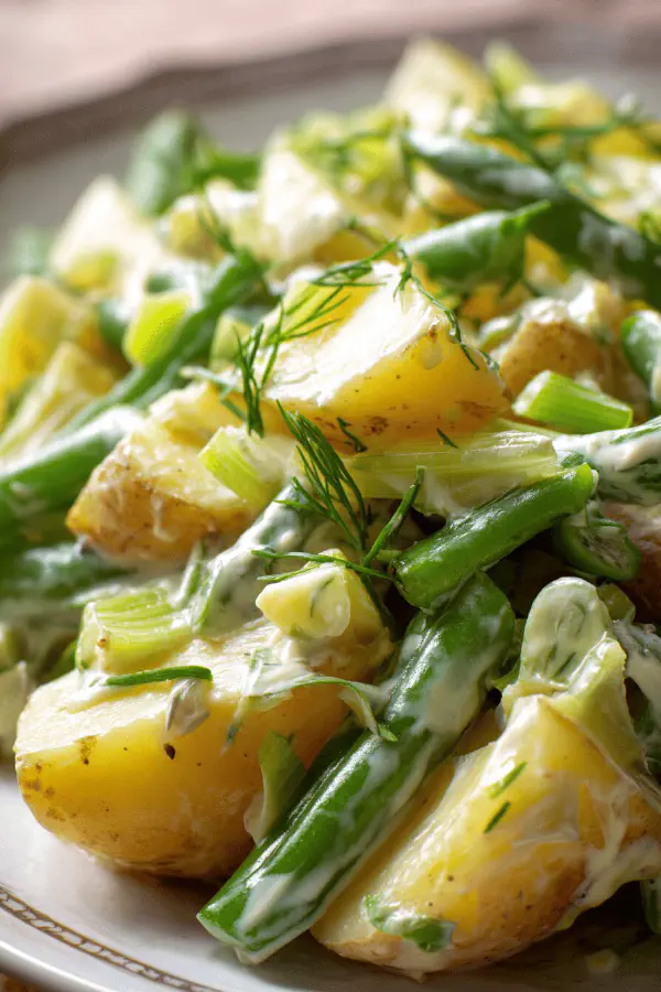 Warm Potato Yellow Bean Salad