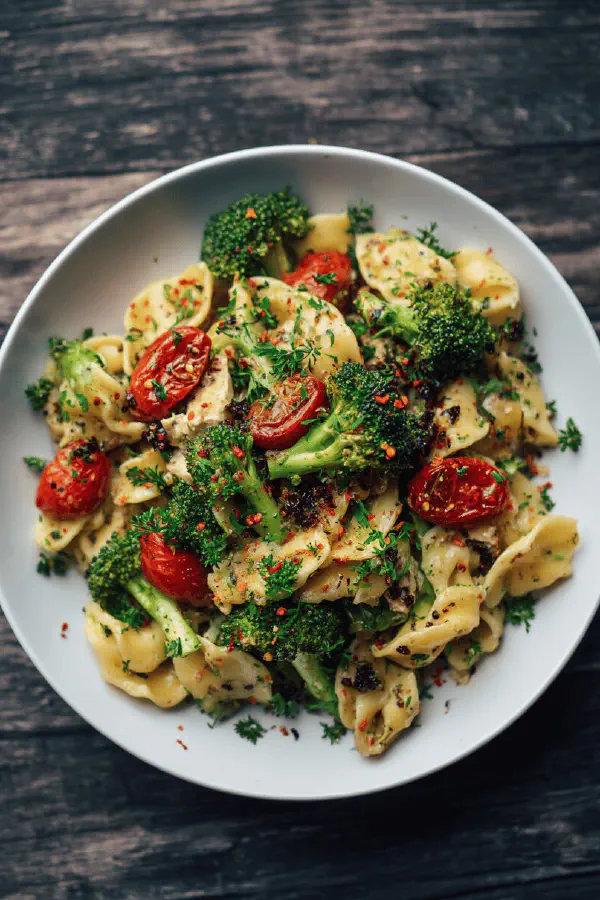 Warm Tuna Broccoli Pasta