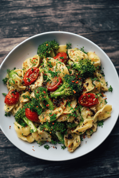 Warm Tuna Broccoli Pasta