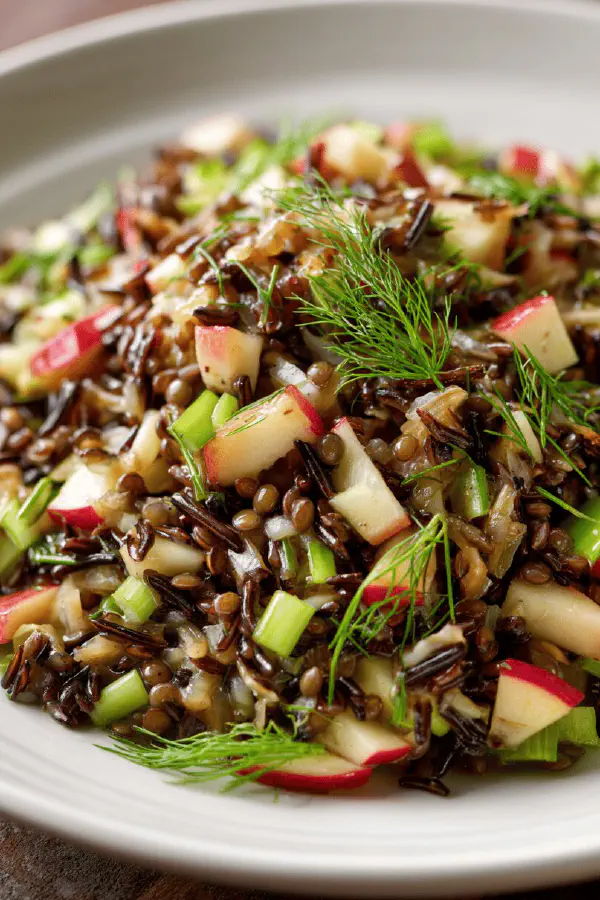 Wild Rice Apple Fennel Salad