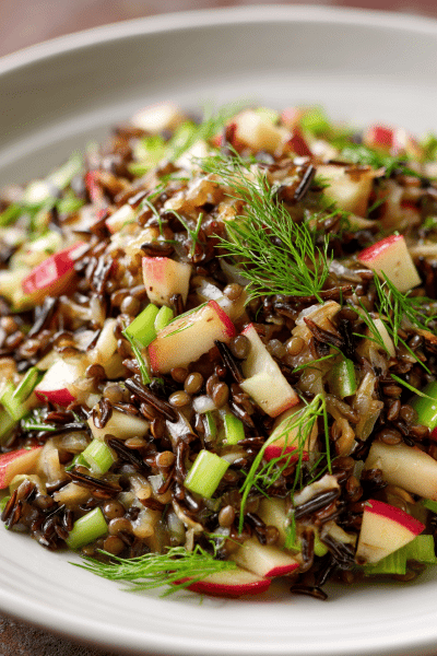 Wild Rice Apple Fennel Salad